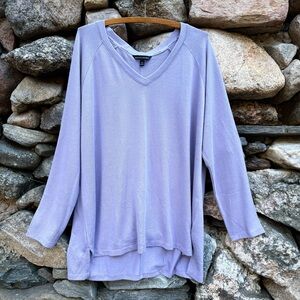 ✨ Banana Republic Lavender V-Neck Sweater – XXL ✨